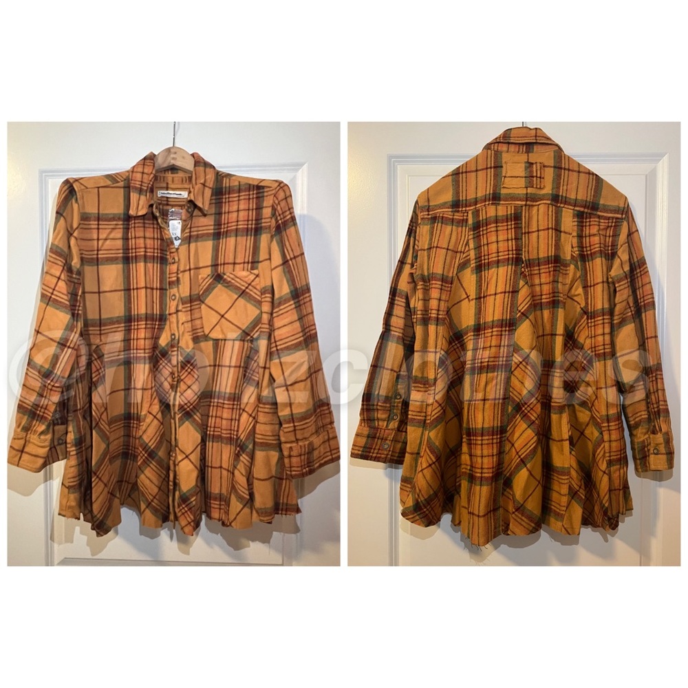 Free People Kalli Plaid Button-down Shirt Flannel XS - Picture 3 of 8